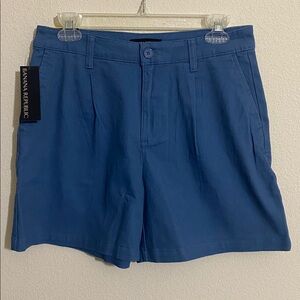 BANANA REPUBLIC Women's 5" Pleat Front Shorts BLUE Size 6